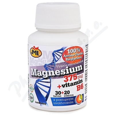 JML Magnesium 375mg + vitamin B6 tbl.30+20