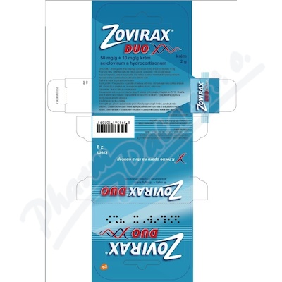 Zovirax DUO 50mg/g+10mg/g crm.1x2g II