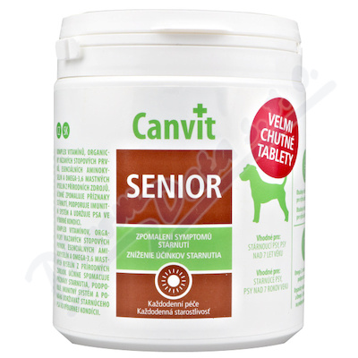 Canvit Senior pro psy ochucené tbl.500
