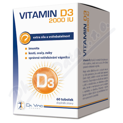 Vitamin D3 2000 IU Da Vinci Pharma 60 tobolek