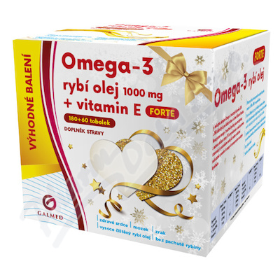 Omega-3 rybí olej forte tob.180+60 Galmed
