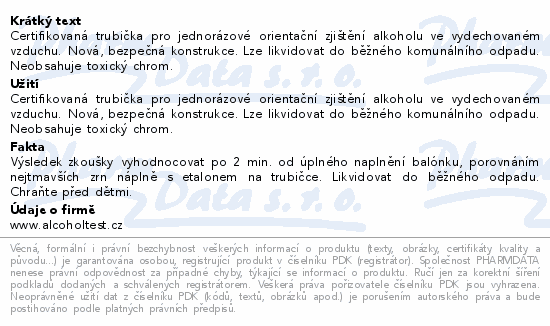 Alkoholtest ALTIK závěs 1ks - GigaLekáreň.sk
